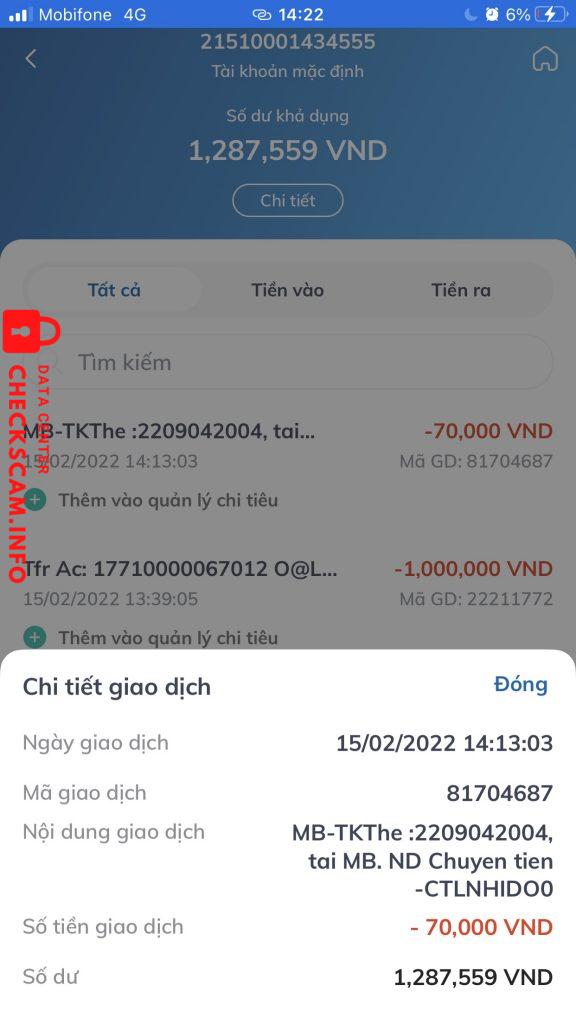 Ebidensya laban sa Cao Hoàng Duy Sơn