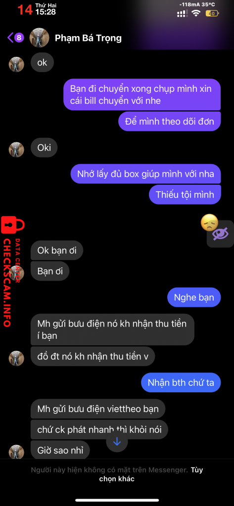 Ebidensya laban sa Pham Ba Trong