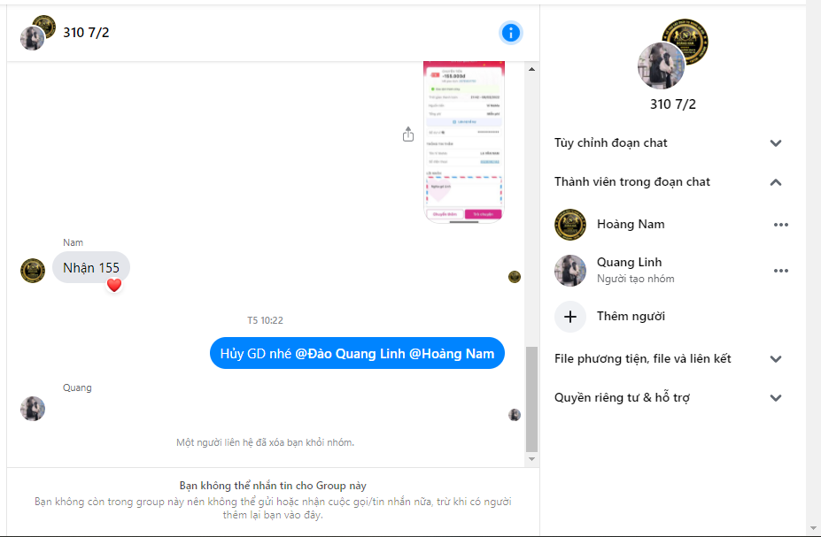 Ebidensya laban sa Đào Quang Linh