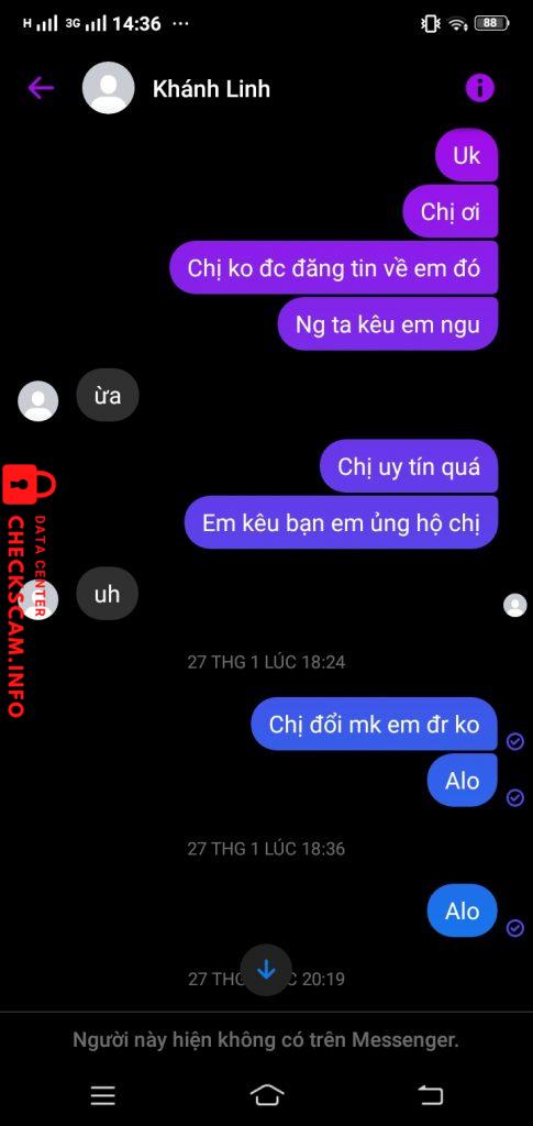 Ebidensya laban sa Trần khánh Linh