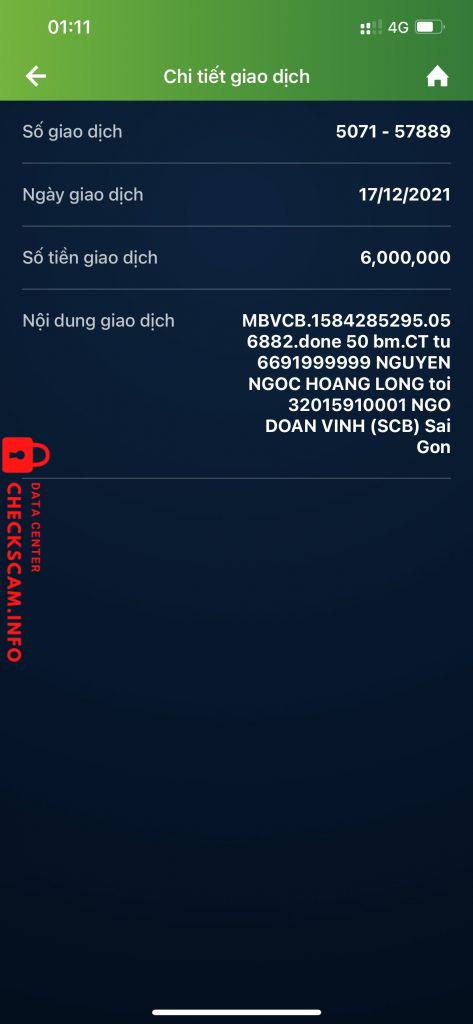 Ebidensya laban sa Ngô Đoàn Vinh