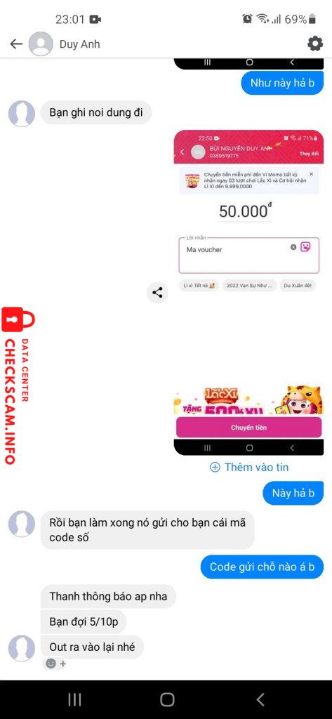 Ebidensya laban sa Bùi Nguyễn Duy Anh