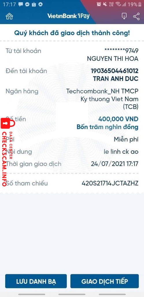 Ebidensya laban sa Tran Anh Duc
