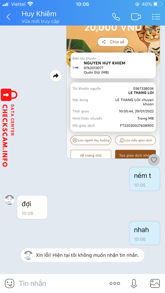 Ebidensya laban sa Nguyễn Huy Khiêm