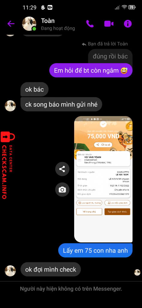 Ebidensya laban sa Vu Van Toan