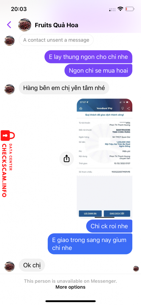 Ebidensya laban sa Trần Công Mừng