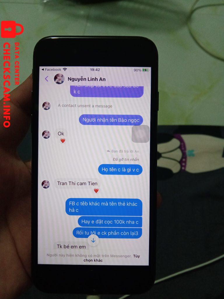 Ebidensya laban sa Tran Thi Cam Tien