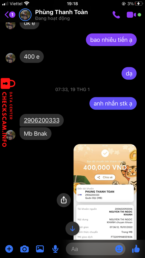 Ebidensya laban sa Phùng Thanh Toàn