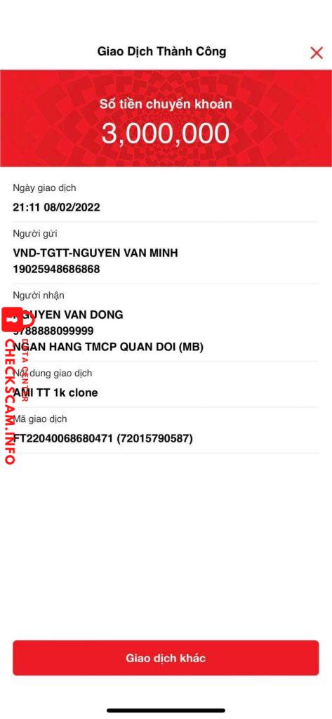 Ebidensya laban sa Nguyễn Văn Đông