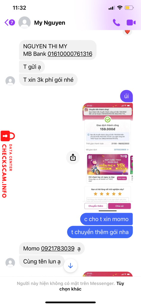 Ebidensya laban sa Nguyen Thi My