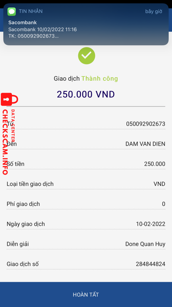 Ebidensya laban sa Dam Van Dien