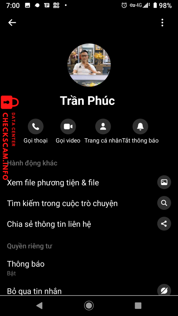 Ebidensya laban sa Trần Đình Phúc