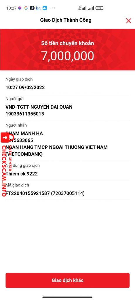 Ebidensya laban sa Nguyễn Đại Quân