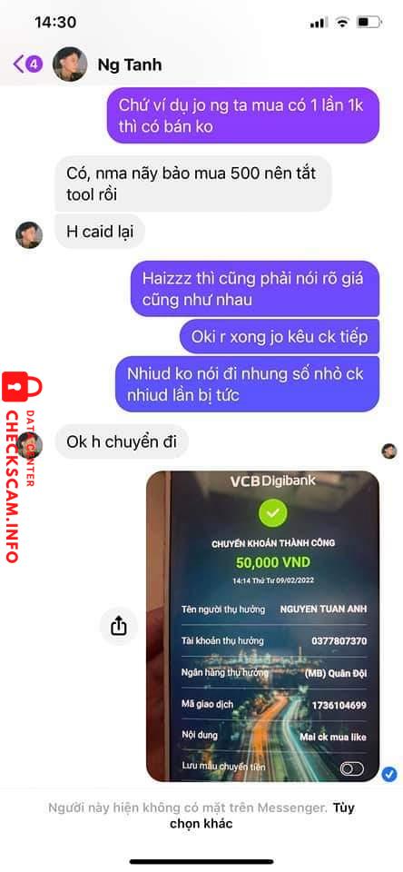 Ebidensya laban sa Nguyen Tuan Anh