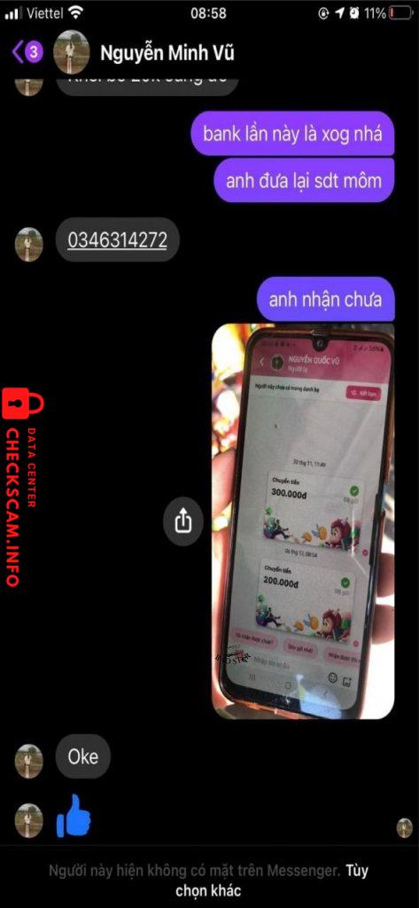 Ebidensya laban sa Nguyễn Quốc Vũ