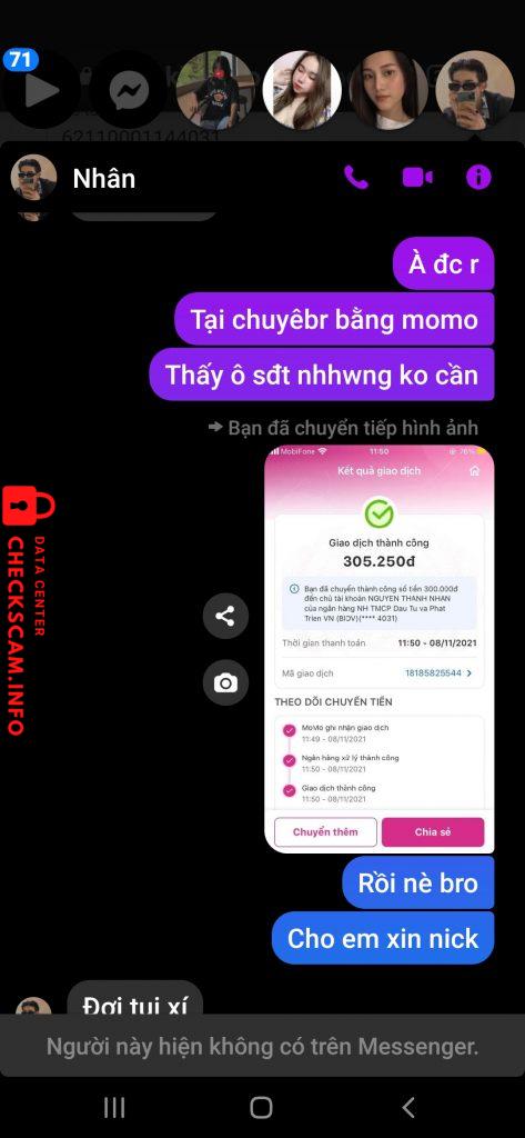 Ebidensya laban sa Nguyễn Thành Nhân