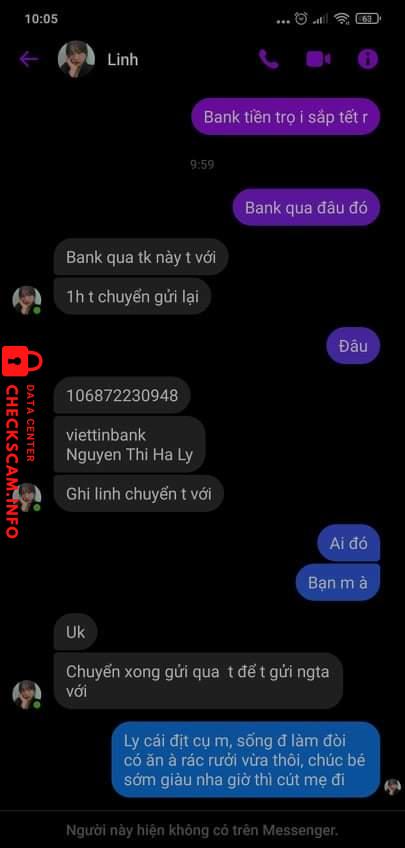 Ebidensya laban sa Nguyen Thi Ha Ly