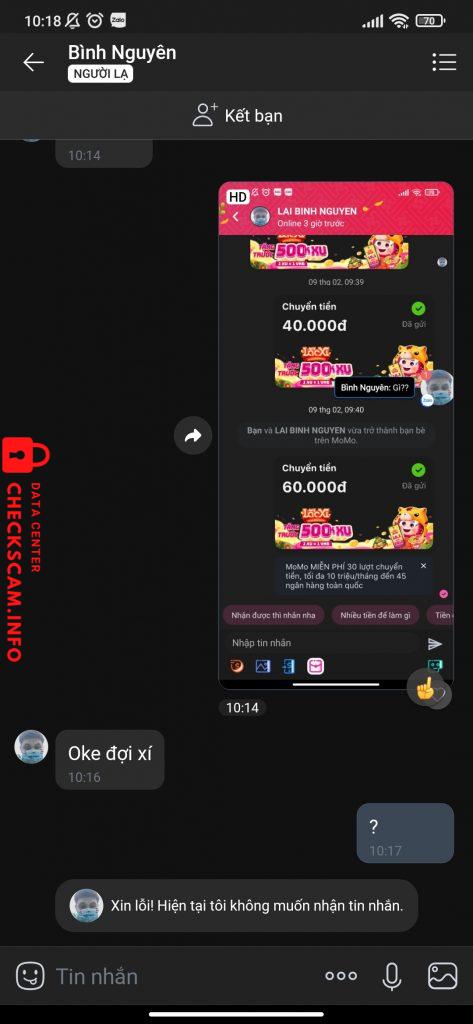 Ebidensya laban sa Lai Binh Nguyen