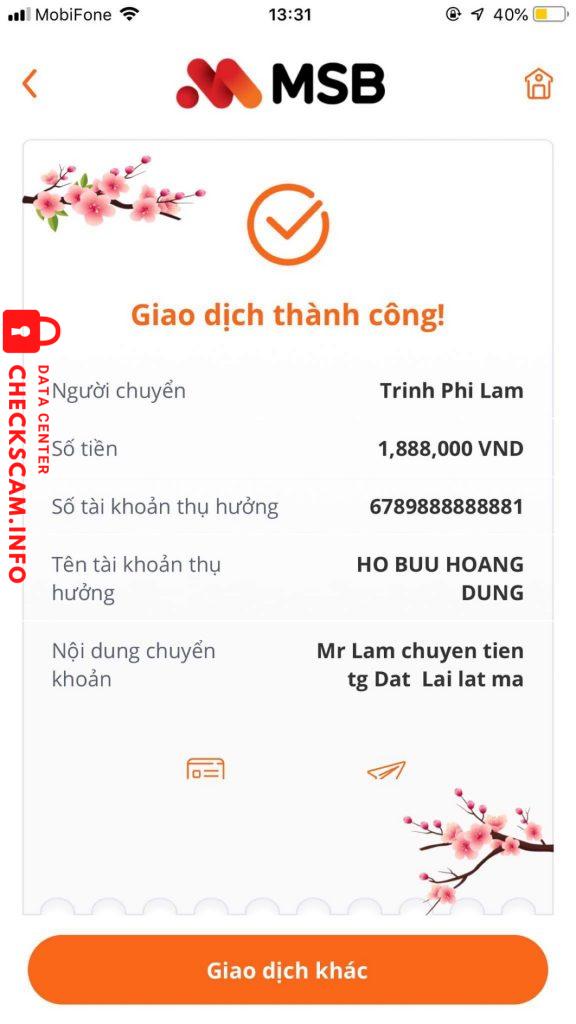 Ebidensya laban sa Hồ Bửu Hoàng Dũng