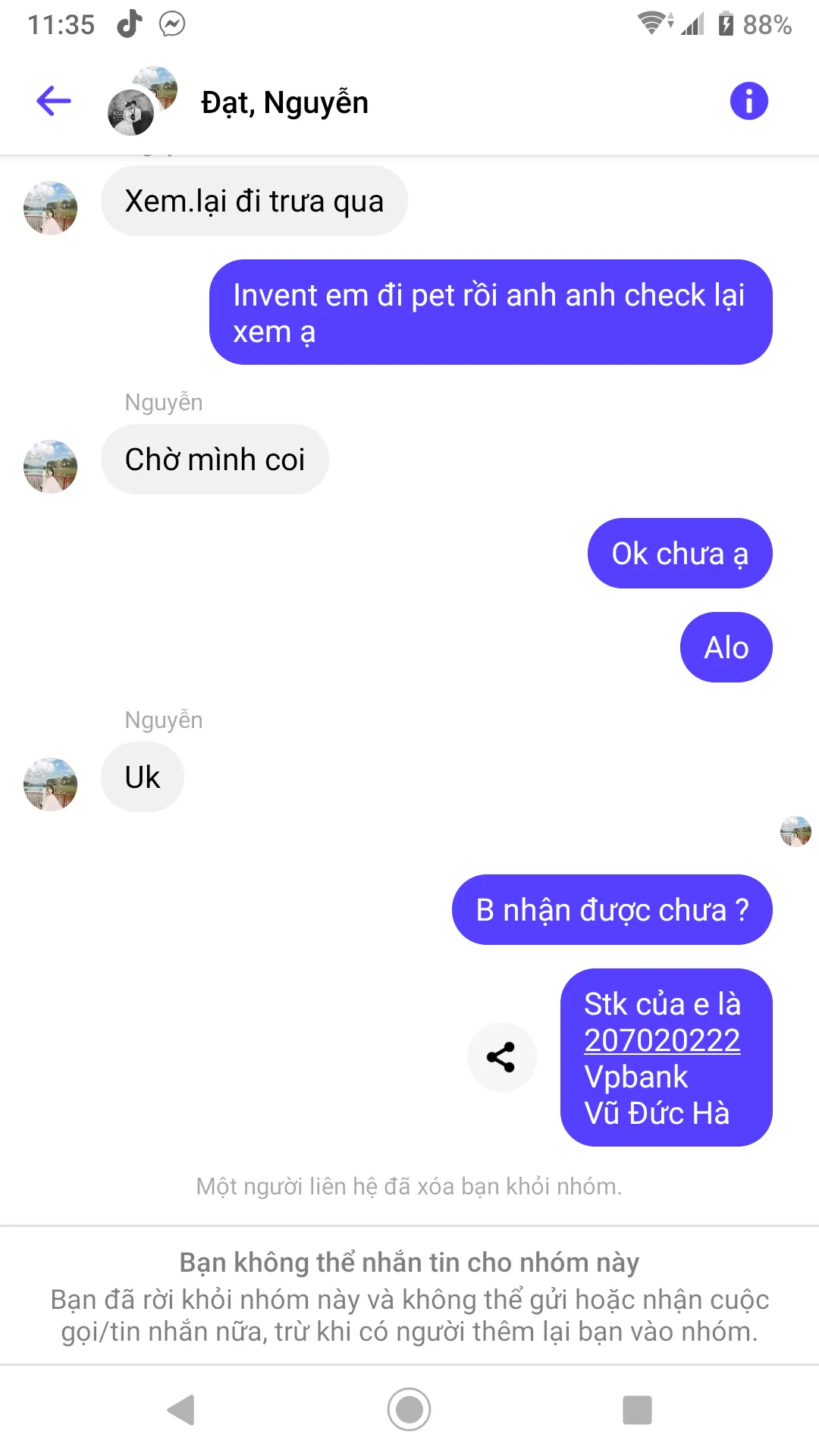 Ebidensya laban sa Lê Tiến Đạt