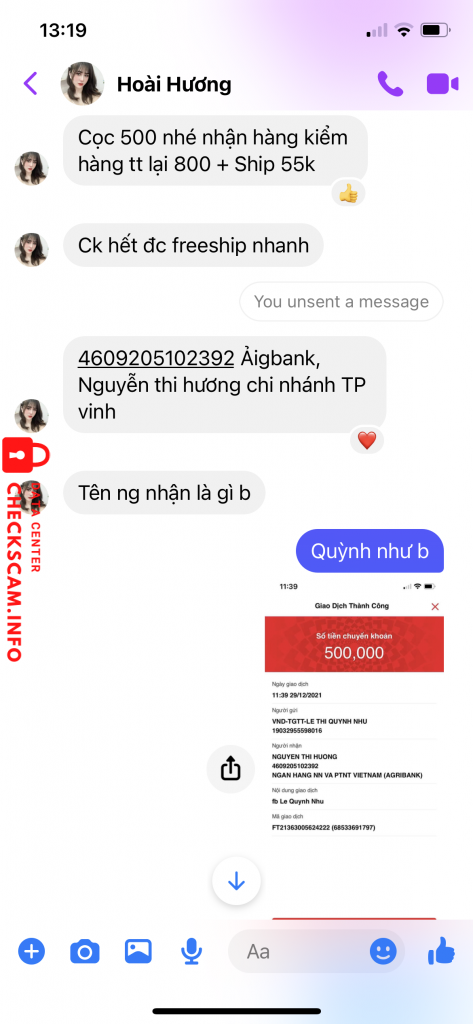 Ebidensya laban sa Nguyen Thi Huong