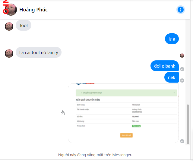 Ebidensya laban sa Hoàng Phúc