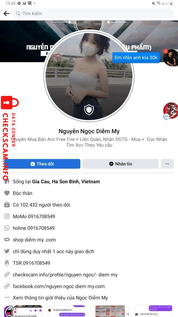 Ebidensya laban sa Nguyễn Ngọc Diễm My