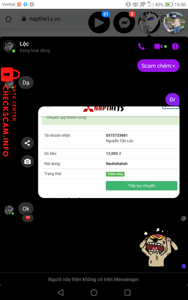 Ebidensya laban sa Nguyễn Lộc