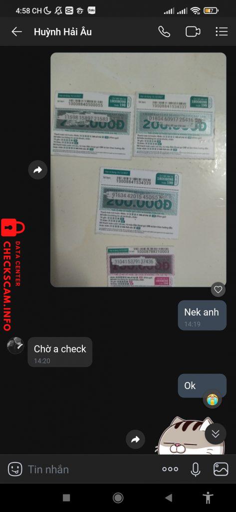 Ebidensya laban sa Huỳnh Hải Âu