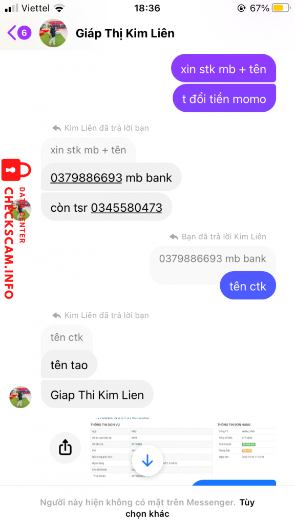 Ebidensya laban sa Giáp Thị Kim Liên