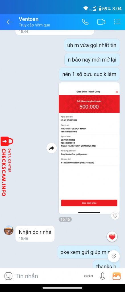 Ebidensya laban sa Lai Hoang Duy