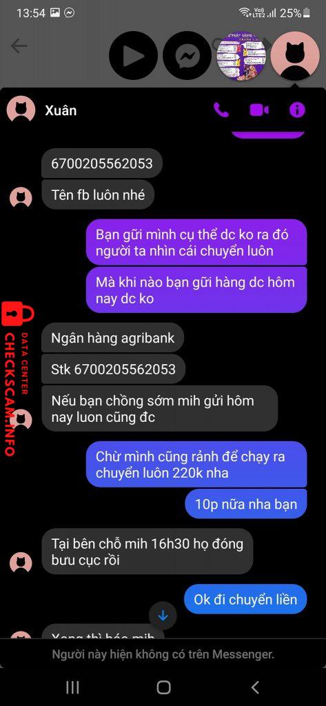 Ebidensya laban sa Nguyễn Thanh Xuân