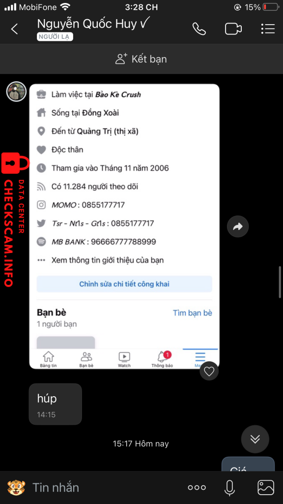 针对的证据 Nguyễn Quốc Huy