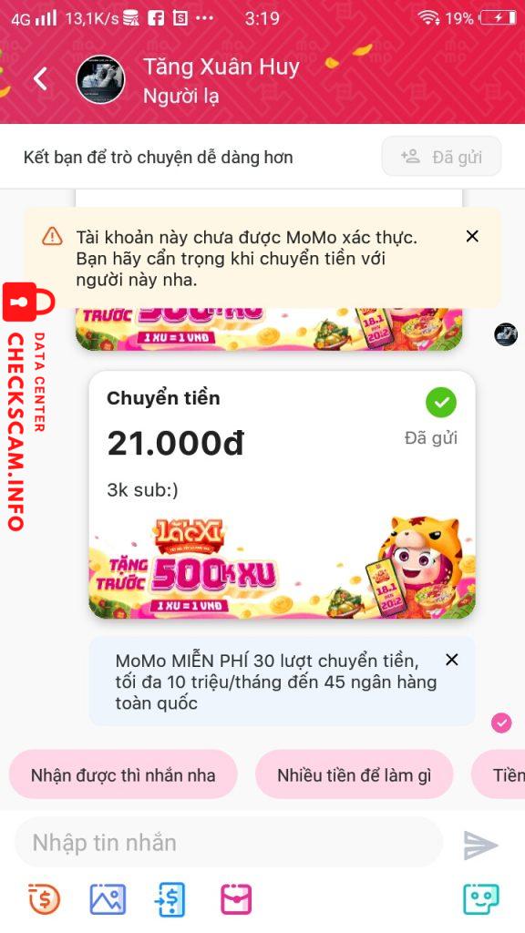 针对的证据 Tăng Xuân Huy