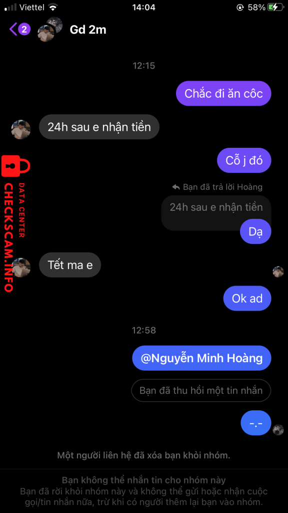 针对的证据 Nguyễn Minh Hoàng