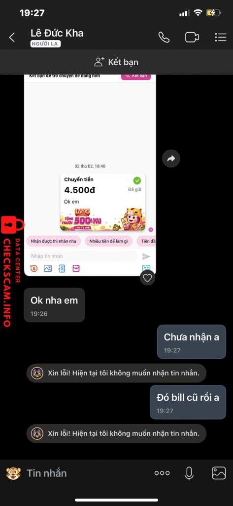 针对的证据 Lê Đức Kha