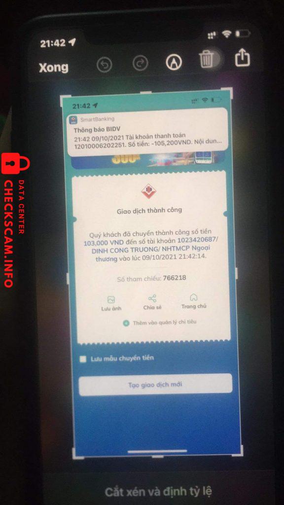 针对的证据 Dinh Cong Truong