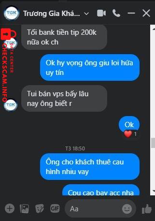 针对的证据 Trương Gia Khánh