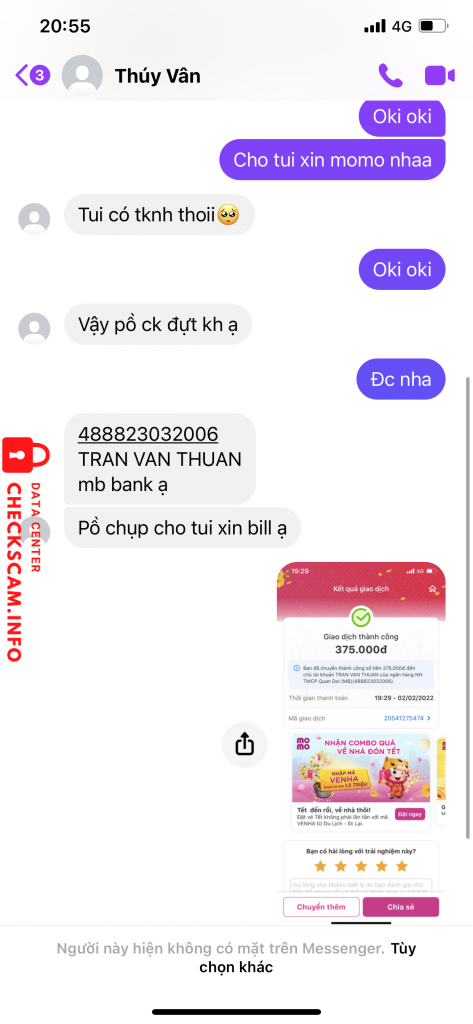 针对的证据 Tran Van Thuan