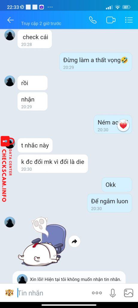 Evidência contra Nguyễn Thanh Đạt