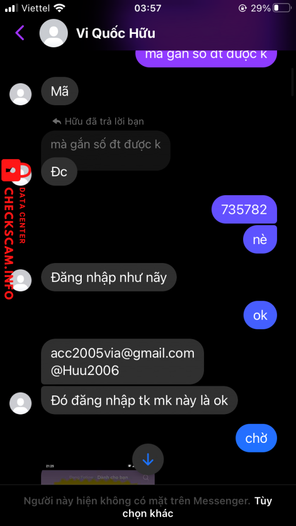 Evidência contra Vi Quốc Hữu