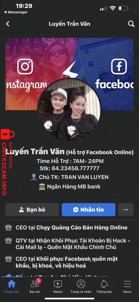 Evidência contra Trần Văn Luyến