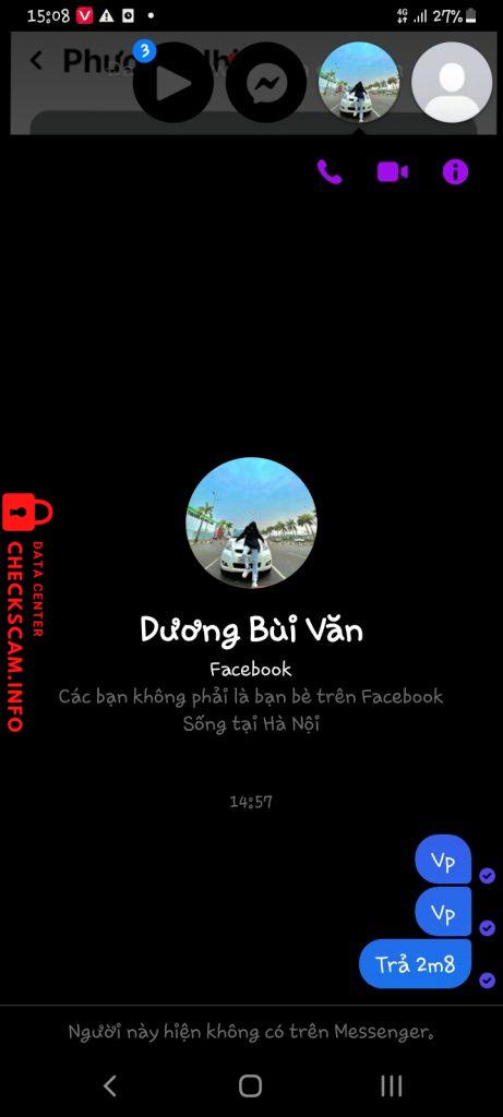 Evidência contra Bùi Văn Dương