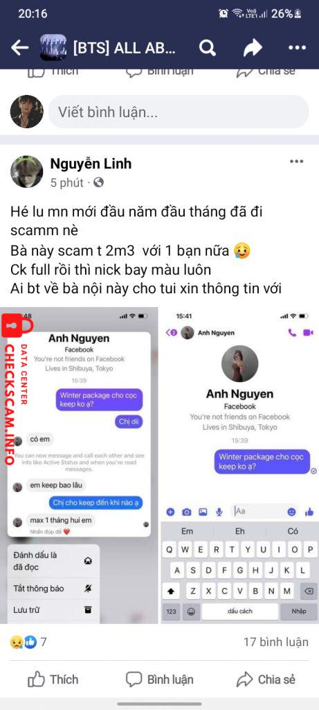 Evidência contra Ha Ngoc Lan