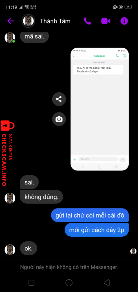 Evidência contra Lam Thi Xuyen