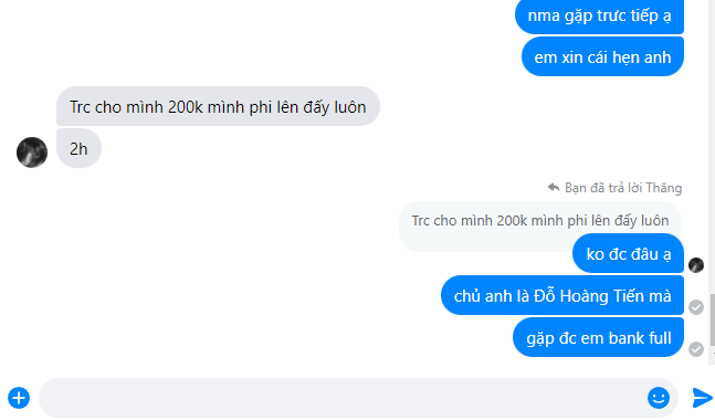 Evidência contra Đỗ Hoàng Tiến