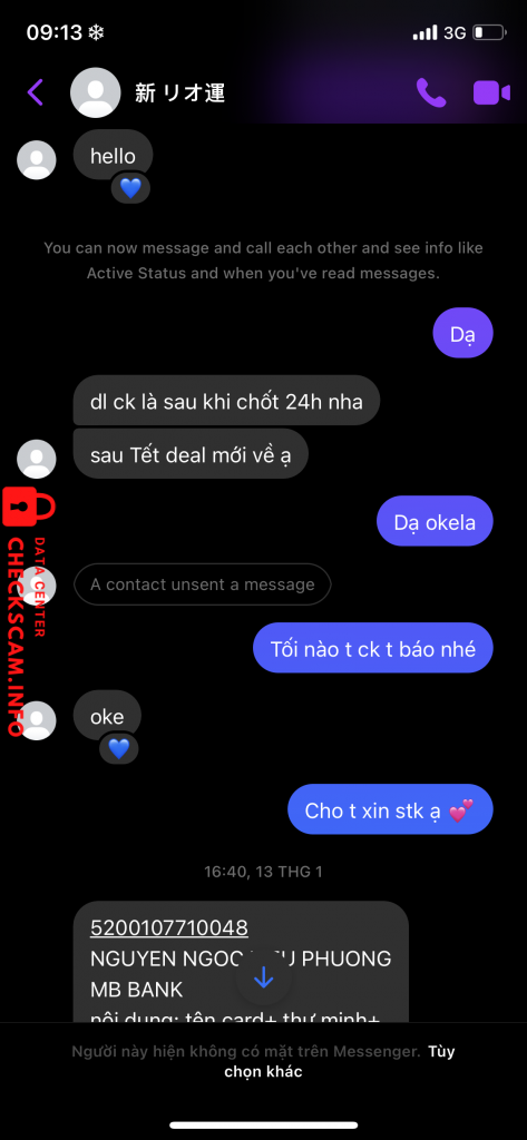 Evidência contra Nguyen Ngoc Kieu Phuong