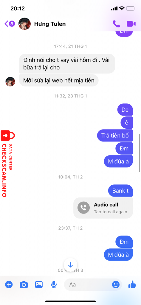 Evidência contra Dương Thành Hưng