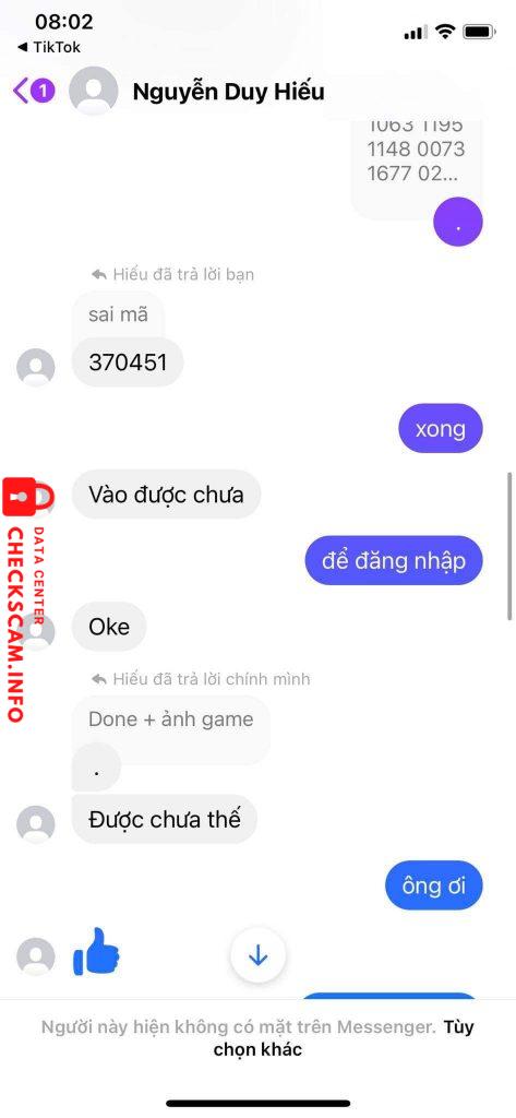 Preuves contre Nguyễn Duy Hiếu