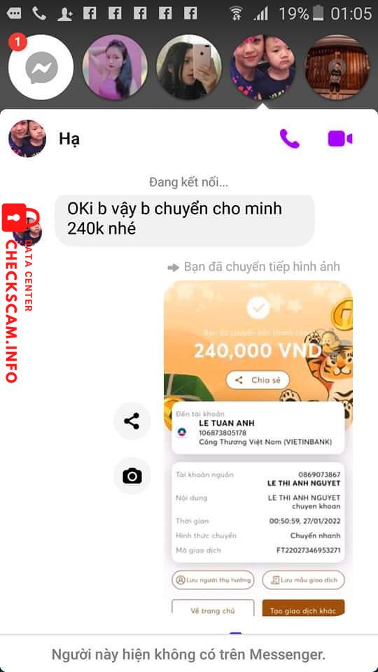 Preuves contre Le Tuan Anh